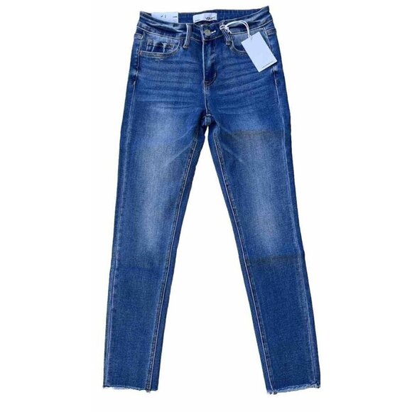 Vervet By Flying Monkey Denim - Vervet By Flying Monkey Amber Mid-Rise Skinny Jeans for Women - Size 26